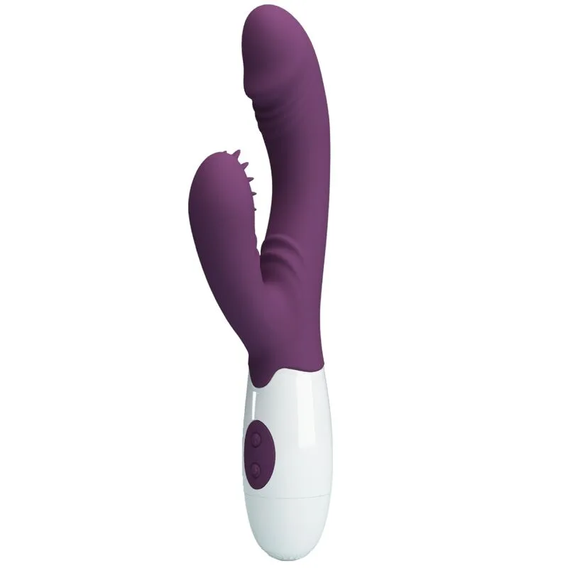 Pretty Love - Andre Vibrador Coelho e Estimulador de Ponto G Roxo