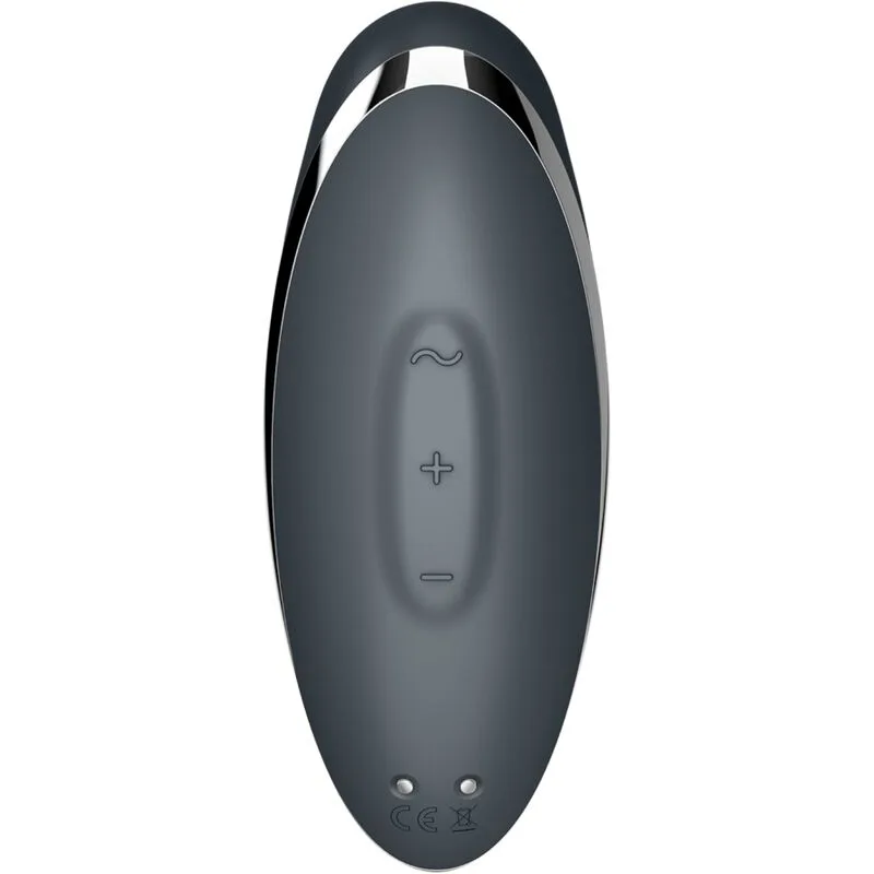 SATISFYER - TAP & CLIMAX 2 VIBRATOR & STIMULATOR GREY