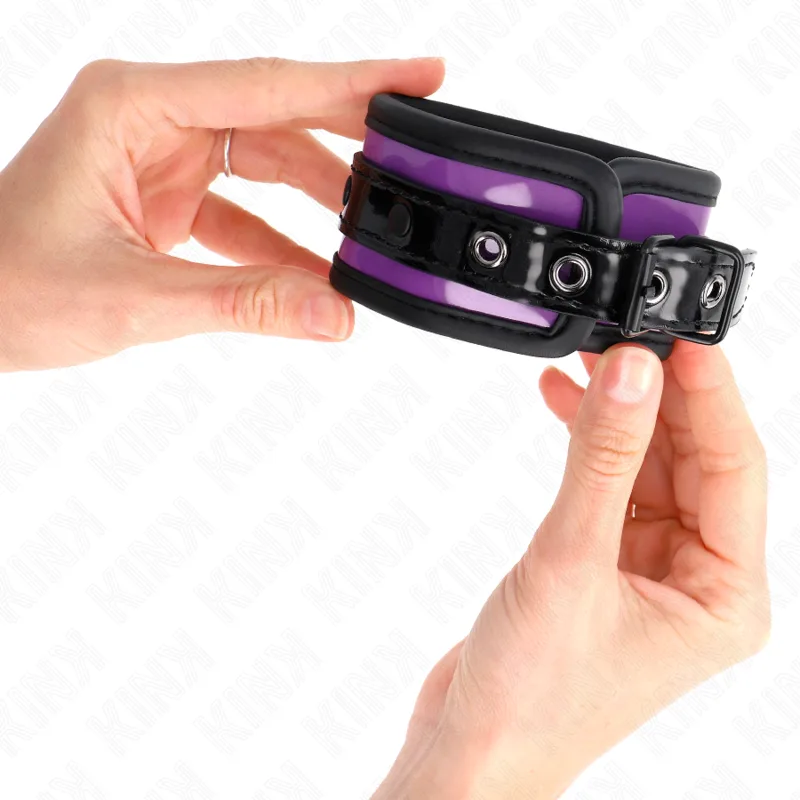 KINK - PUNHOS DE NEOPRENE ROXO CLARO AJUSTÁVEIS 21-28 CM X 5 CM
