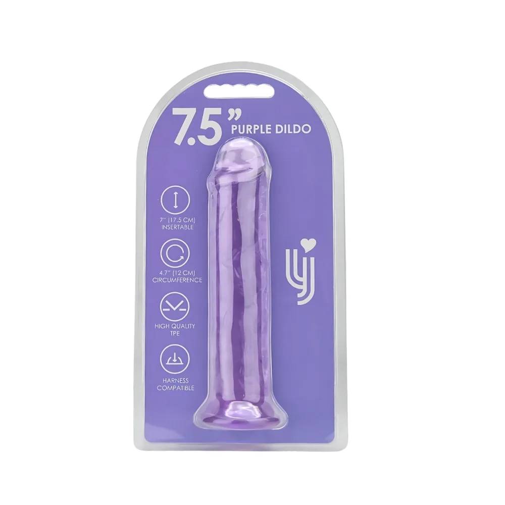 Loving Joy Dildo com Ventosa 7.5 Polegadas Roxo