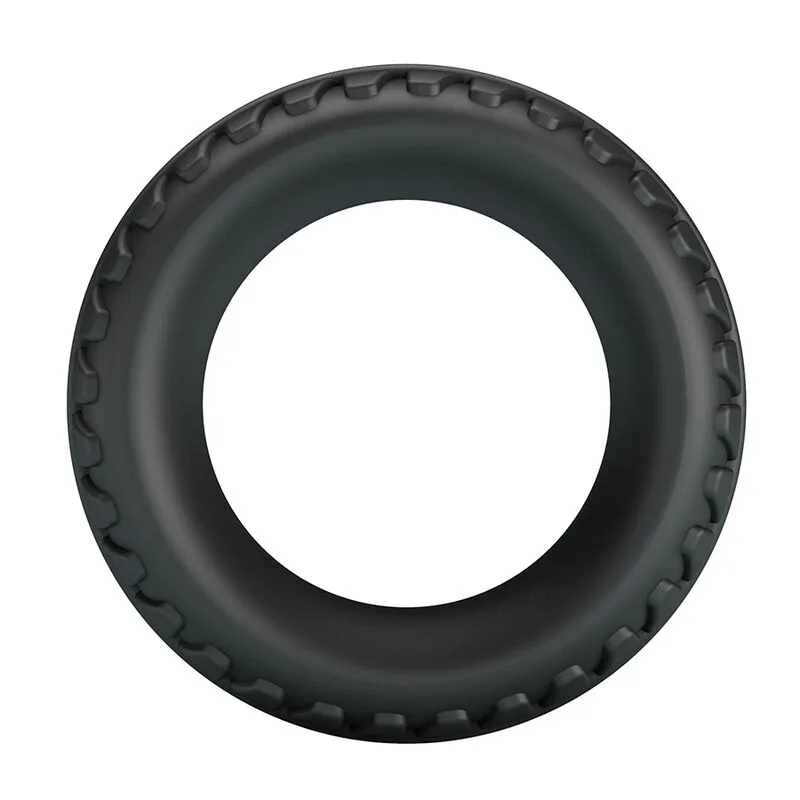Crazy Bull - Merritt Textured Silicone Cock Ring Black