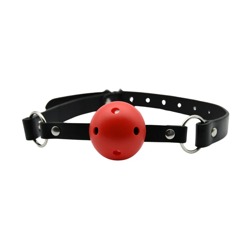 Bound to Play Mordaça com Bola Respirável Vermelho