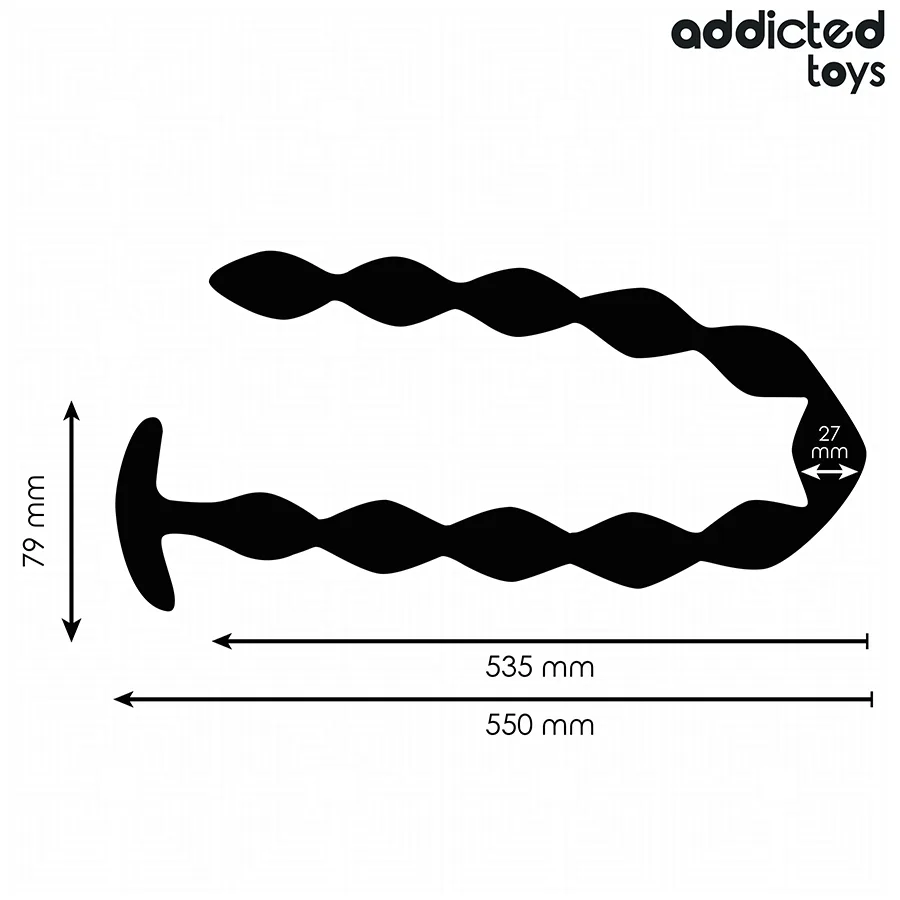 ADDICTED TOYS - EXTRA LONG SILICONE ANAL PLUG