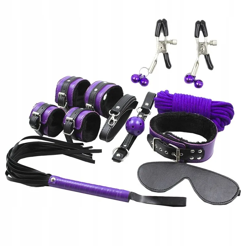Secretplay - BDSM Set 8Pcs Purble / Preto.