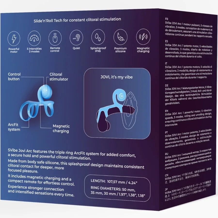 SNAIL VIBE - JOVI ARC COUPLE RING REMOTE CONTROL BLUE