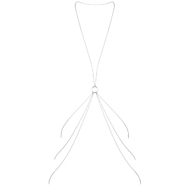 BIJOUX - MAGNIFIQUE CORRENTES DE METAL PARA O CORPO 8 PRATA