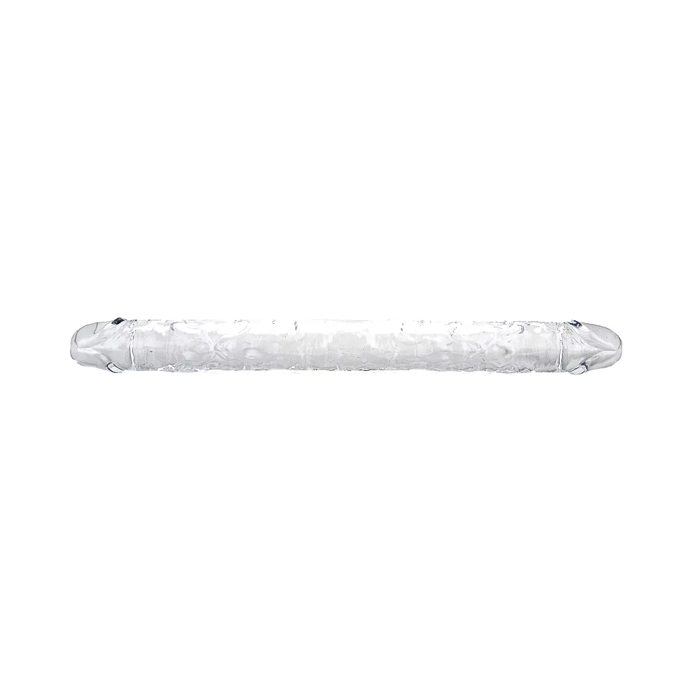 Loving Joy Dildo de Dupla Ponta 18 Polegadas Transparente
