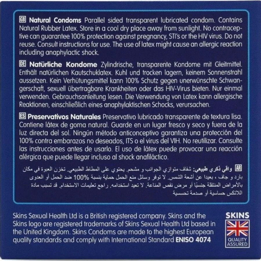 SKINS - NATURAL PREMIUM CONDOMS PACK 4