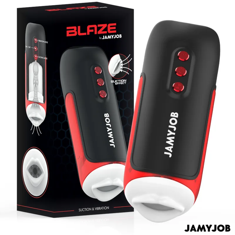 Jamyjob - Blaze Masturbador Automático de Boca 5 Modos de Sucção e Vibração