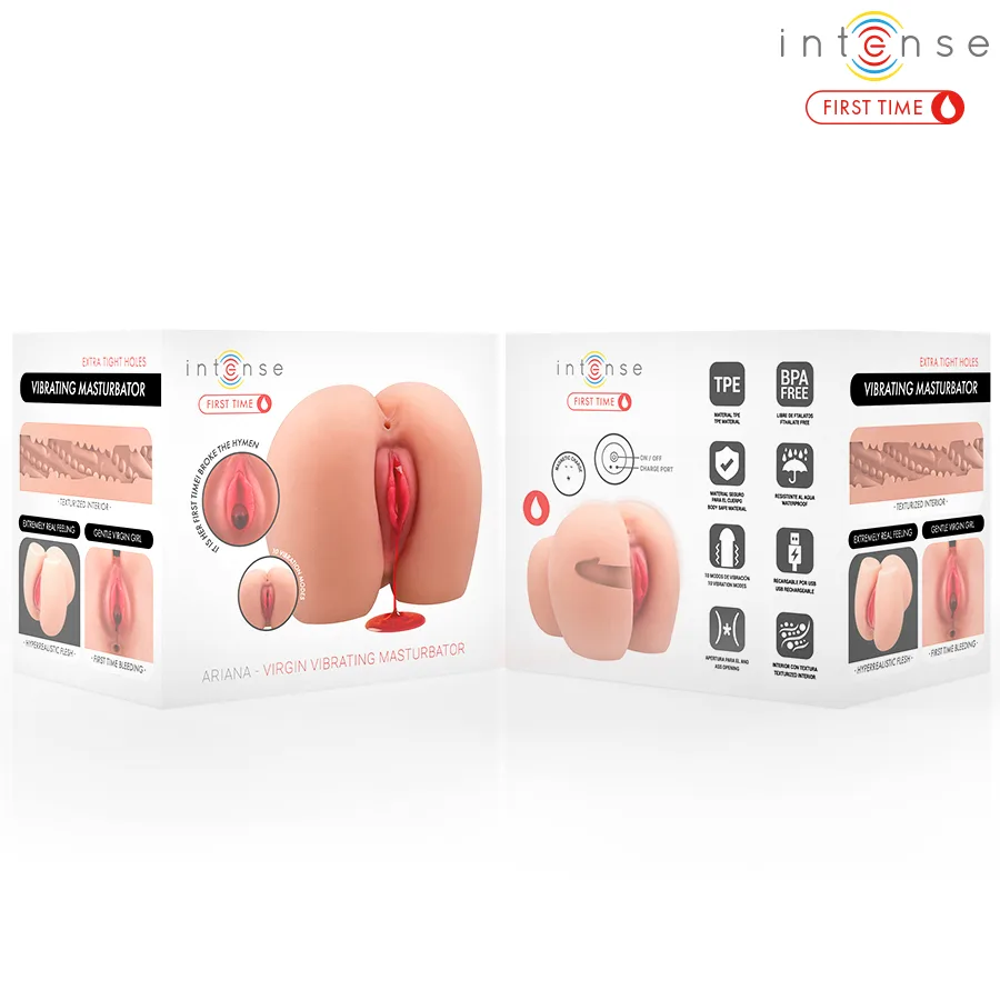 INTENSE FIRST TIME - ARIANA VIRGIN VIBRATOR MASTURBATOR WITH BLEEDING