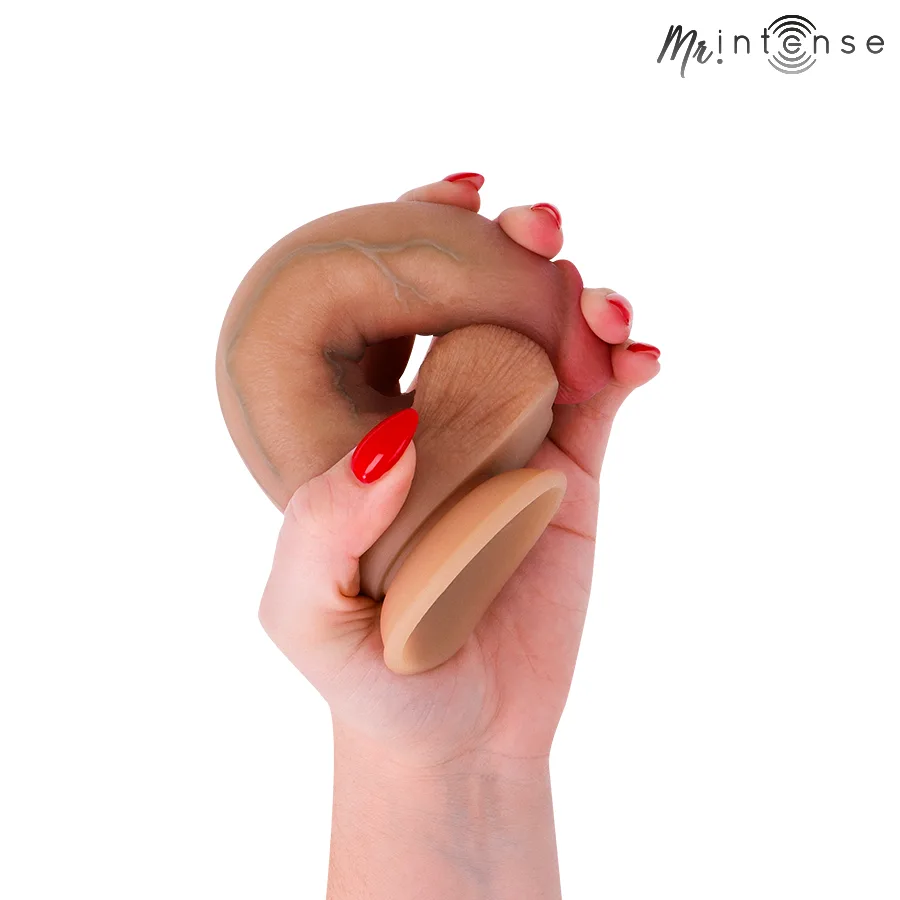 Mr Intense - Bruce S Silicone Dildo with Testicles 17.8 cm -Ø- 4 cm