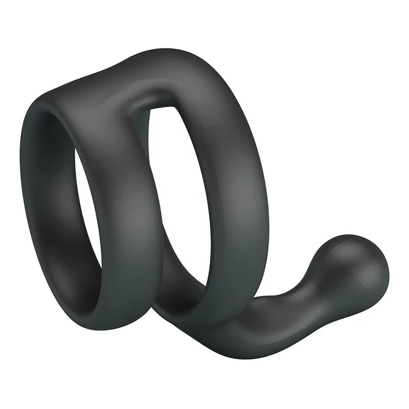 Crazy Bull - Anel Duplo para Pénis e Testículos Yancy Preto