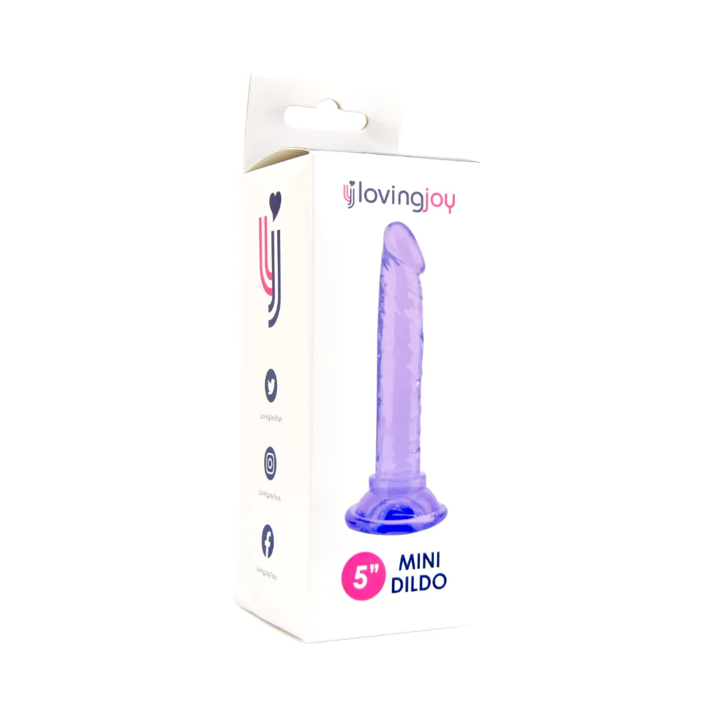 Loving Joy Dildo para Iniciantes 5 Polegadas Roxo