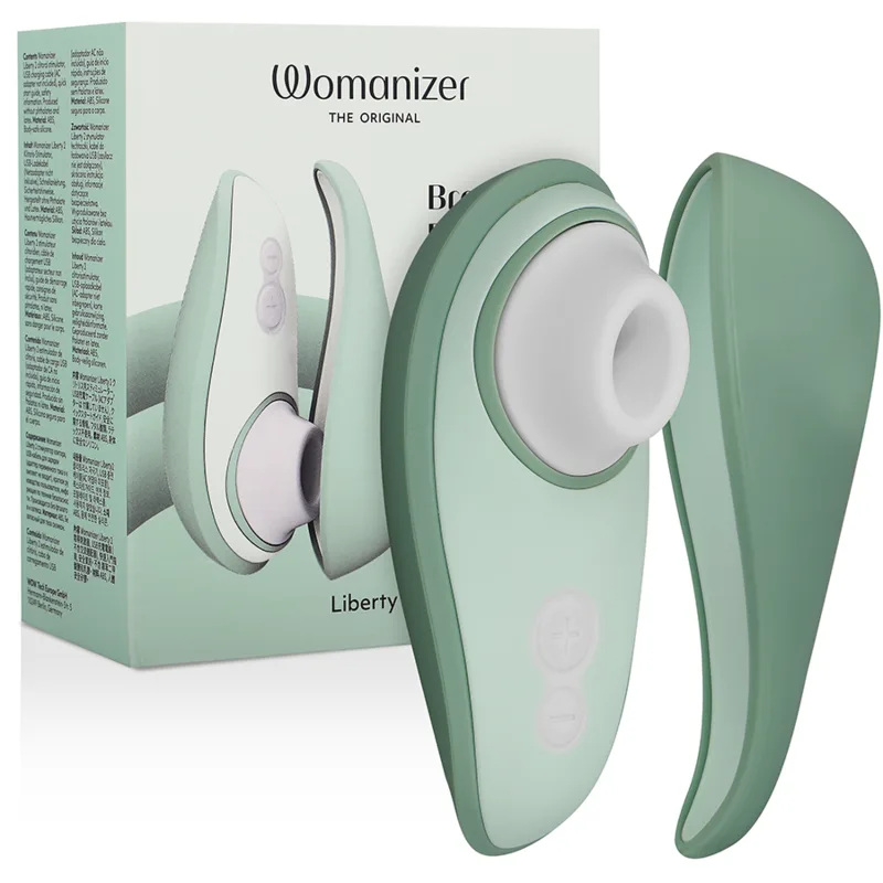 WOMANIZER - LIBERTY 2 ESTIMULADOR DE CLITÓRIS E SUCÇÃO VERDE CLARO