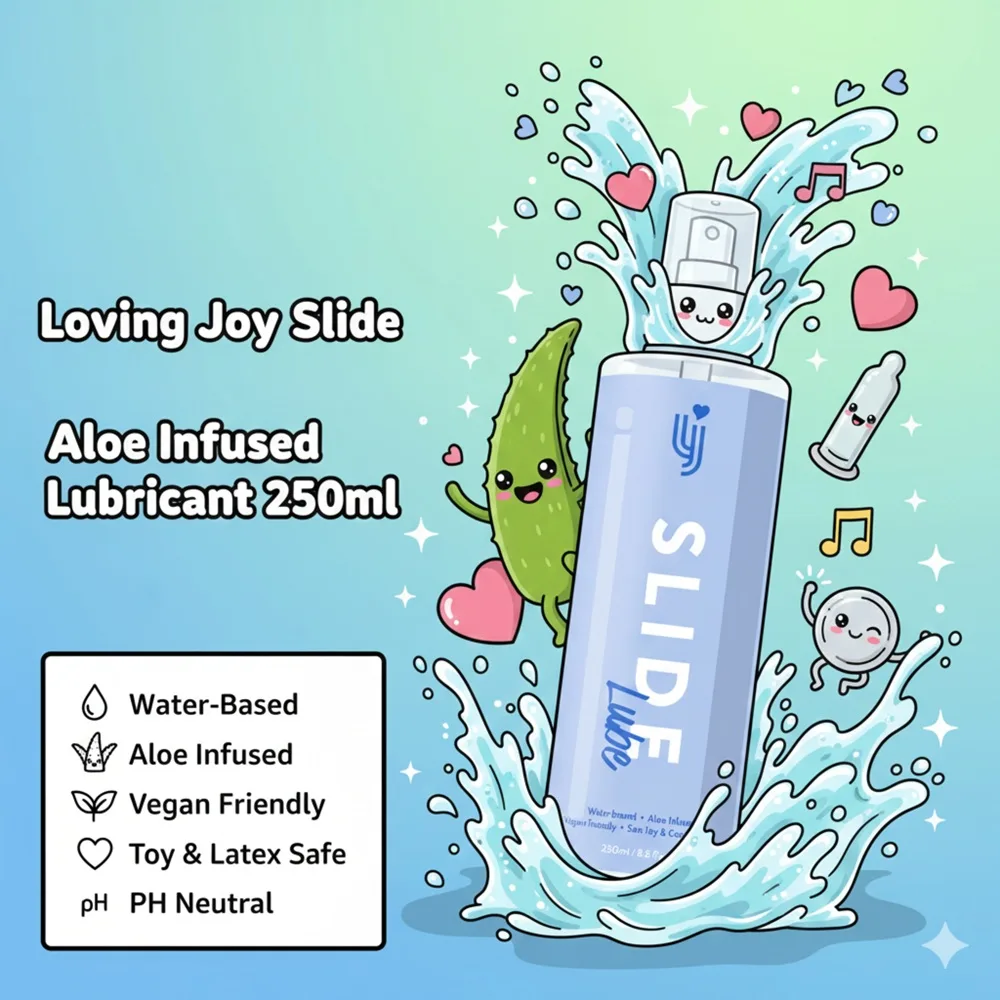Loving Joy Slide Water-Based Aloe Infused Lubricant 250ml