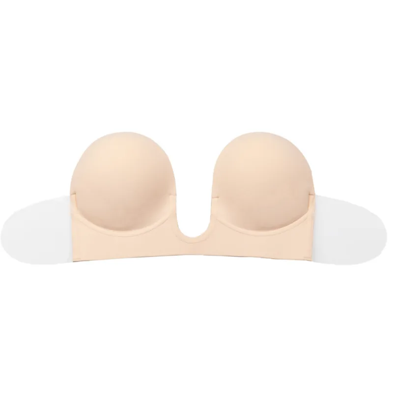BYE-BRA - BRA WITHOUT HANDLES SHAPE U BEIGE CUP A
