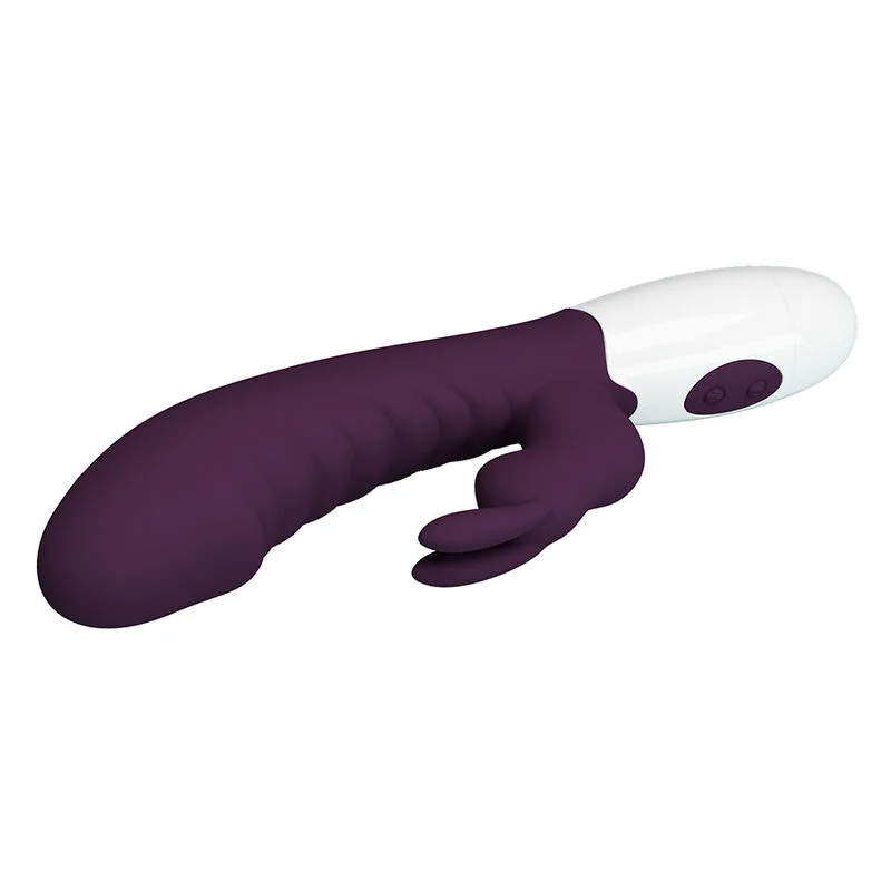 Pretty Love - Vibrador Coelho Naughty Bunny com 30 Funções - Roxo
