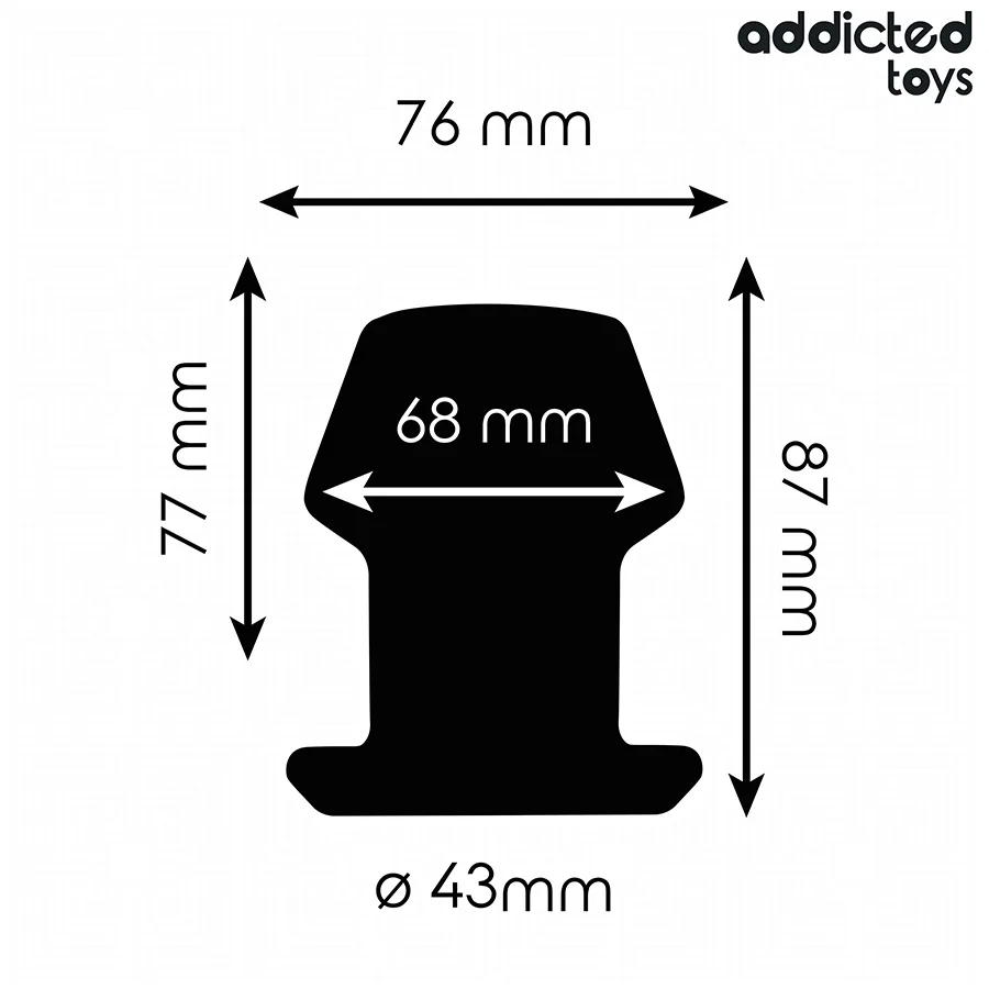 ADDICTED TOYS - PLUG ANAL EXTREMO OCO TAMANHO M 8,7 CM