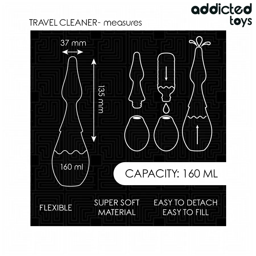 ADDICTED TOYS - LIMPADOR DE VIAGEM MODELO 1