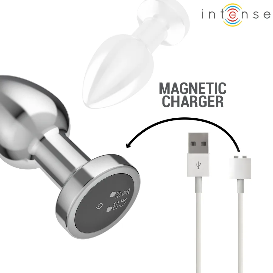 INTENSE - PLUG ANAL 10 VIBRAÇÕES METAL COM CONTROLE REMOTO M