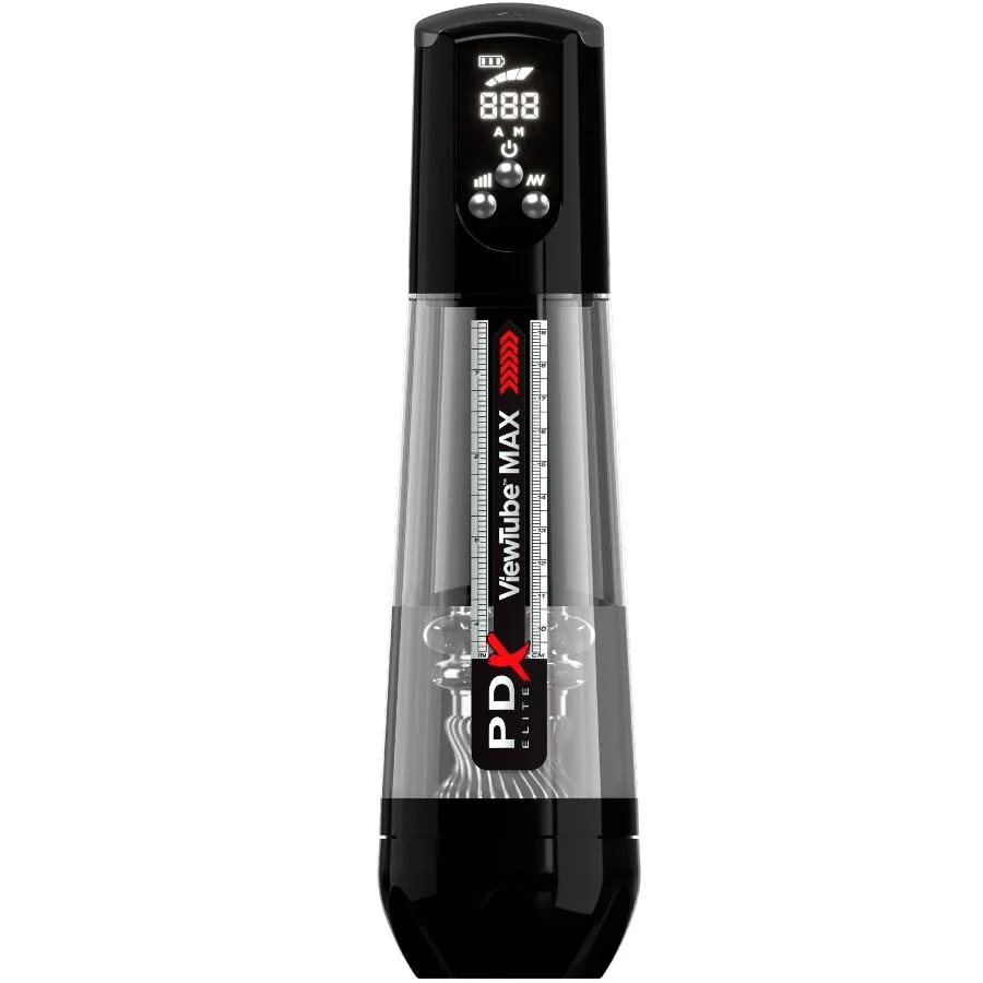 PDX ELITE - VIEWTUBE MAX VIEW MASTURNADOR AUTOMÁTICO COM SUCÇÃO TRANSPARENTE