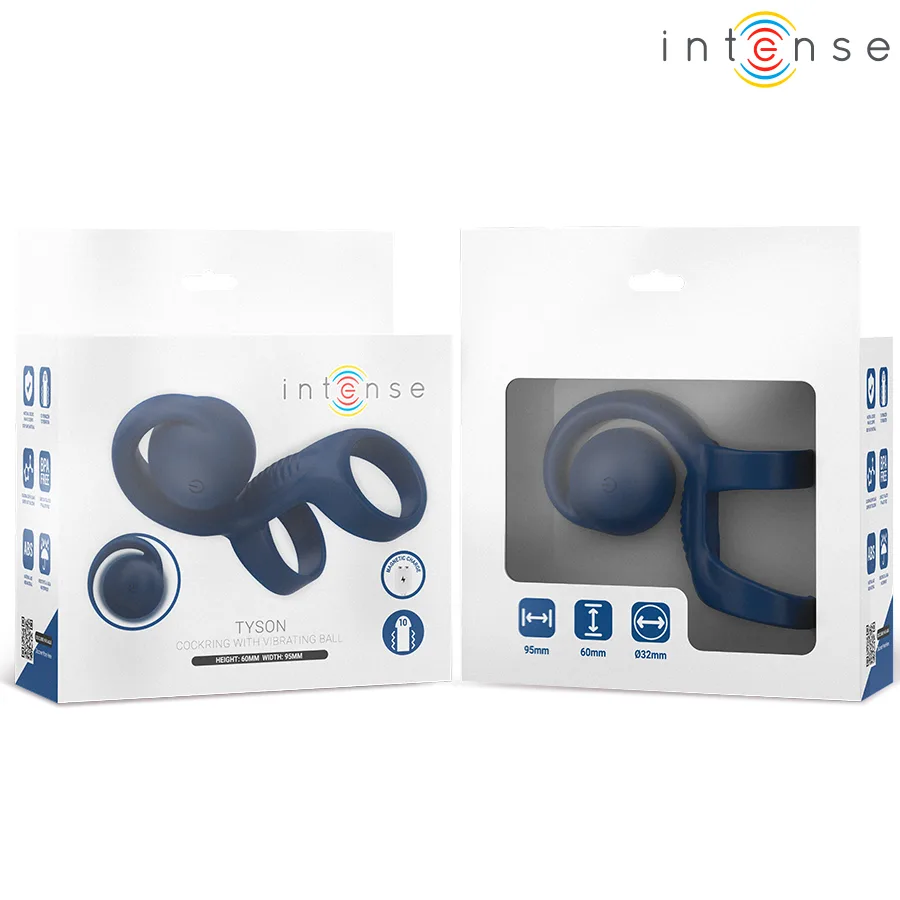 INTENSE - TYSON COCK RING WITH VIBRATING BALL Ø 3.2 CM