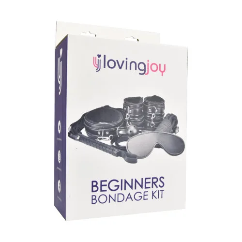 Loving Joy Kit de Bondage para Iniciantes Preto (8 Peças)