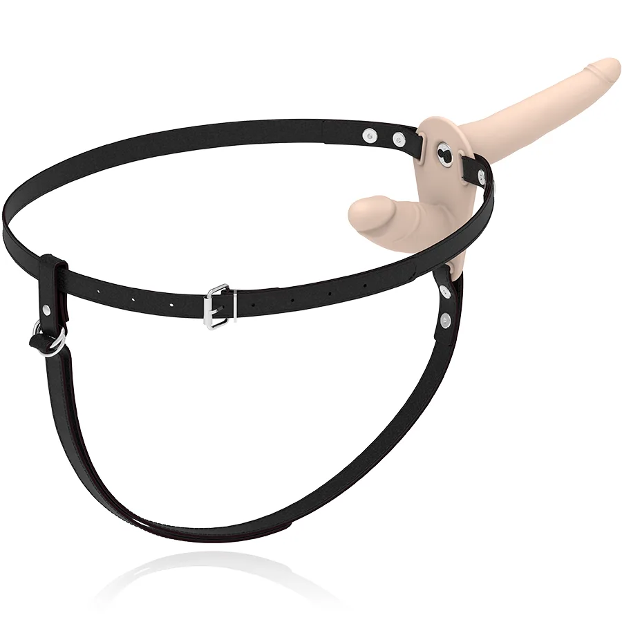 FETISH SUBMISSIVE HARNESS - VIBRADOR FLESH UP DE DUPLA PENETRAO
