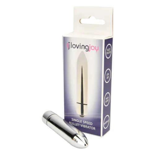 Loving Joy Vibrador Bullet de Velocidade Única Prateado