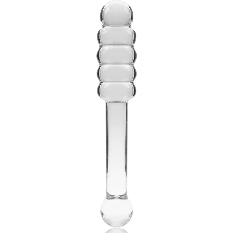 NEBULA SERIES BY IBIZA - MODELO 20 DILDO VIDRO BOROSILICADO TRANSPARENTE 20.5 CM -O- 3 CM