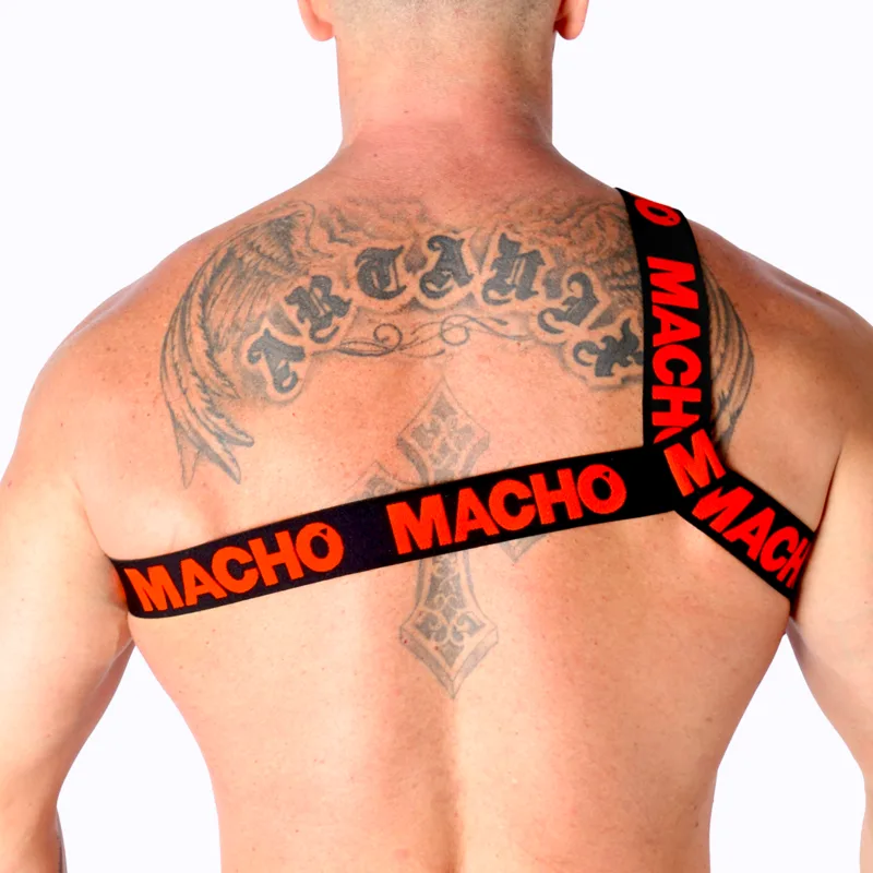 MACHO - ARNÊS ROMANO VERMELHO