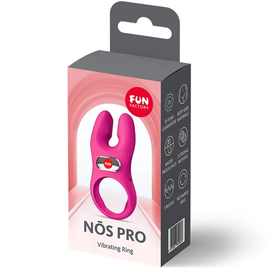 FUN FACTORY - ANEL PENIANO VIBRATÓRIO NOS PRO MAGENTA
