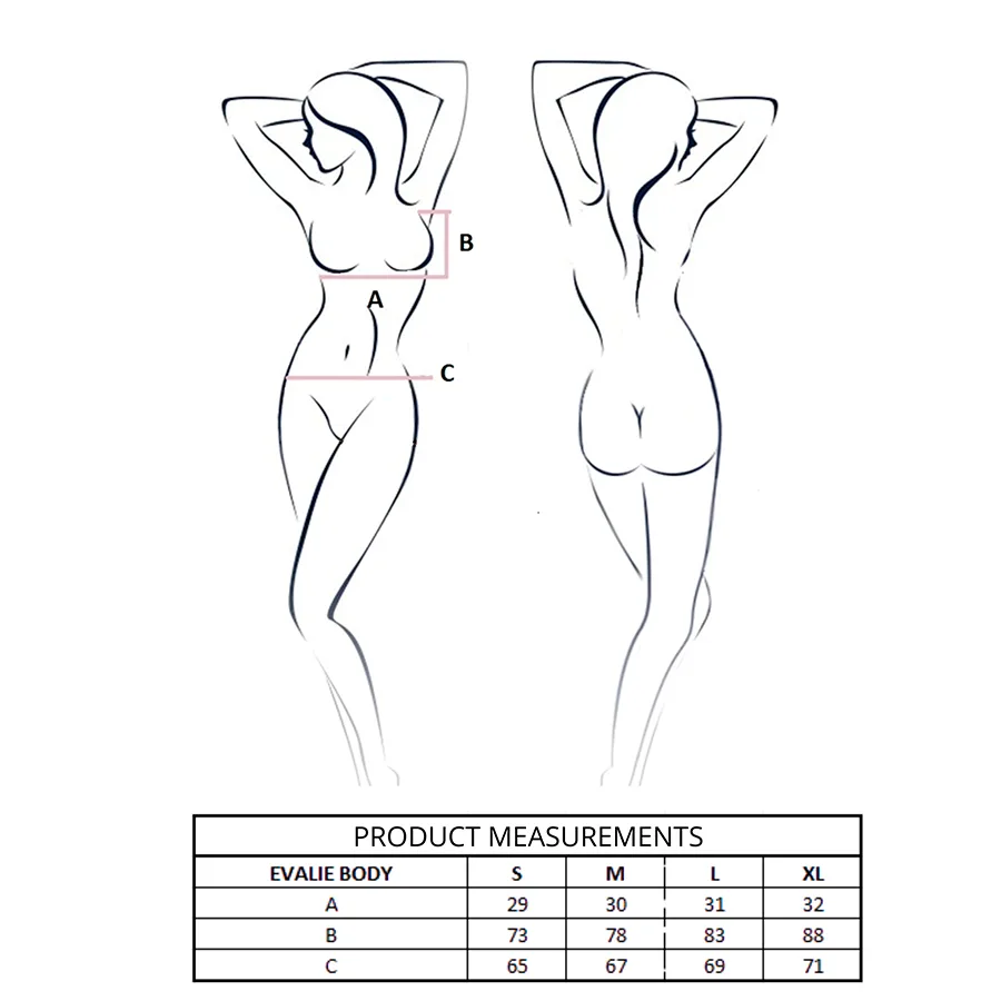 PASSION - EVALIE BODY BRANCO P/M