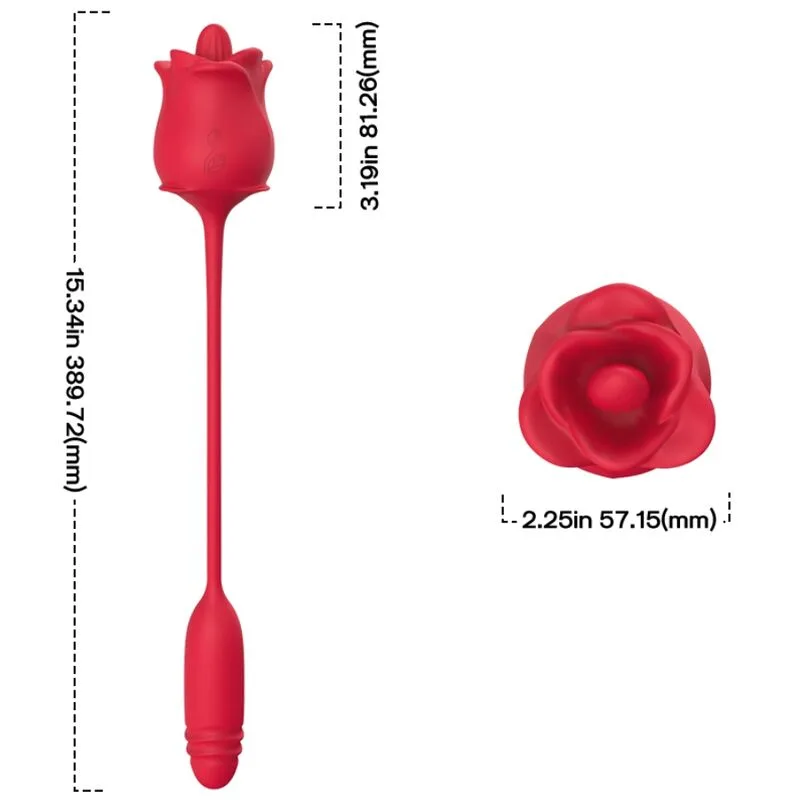 Armony - 3 em 1 Rosa, Estimulador, Sucção e Subida e Descida com Cauda Vermelha