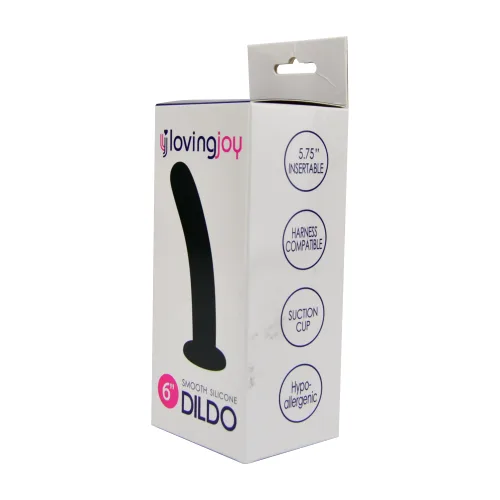 Loving Joy Dildo de Silicone Liso 6 Polegadas