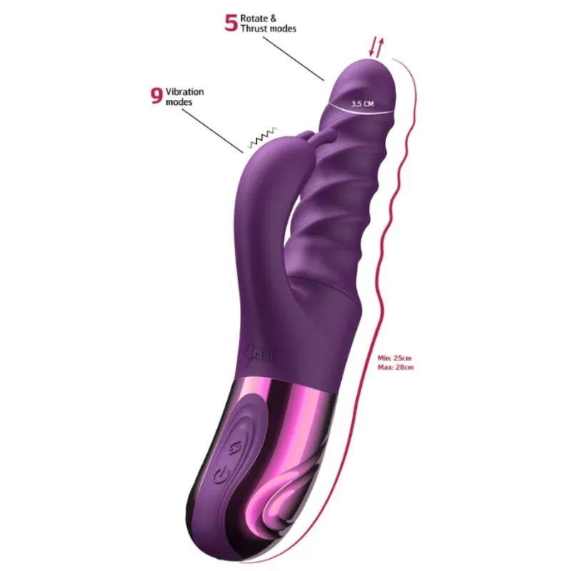She.e.o - Vibrador Redemoinho Coelho Roxo