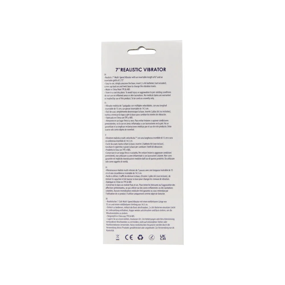Loving Joy Vibrador Realista 7 Polegadas Baunilha