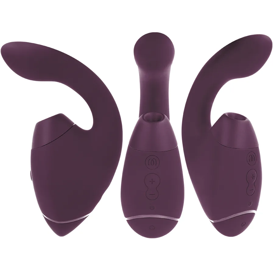 WOMANIZER - DUO NEXT Estimulador Duplo de Clitóris e Ponto G Roxo Escuro