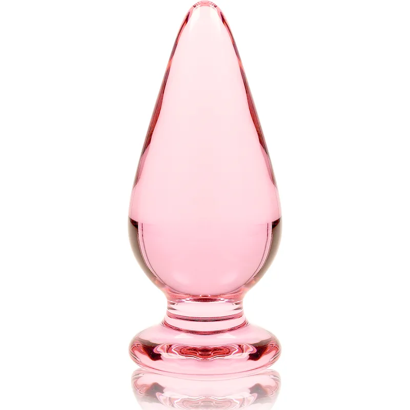 NEBULA SERIES BY IBIZA - MODELO 4 ANAL PLUG VIDRO BOROSILICADO ROSA 11 CM -O- 5 CM