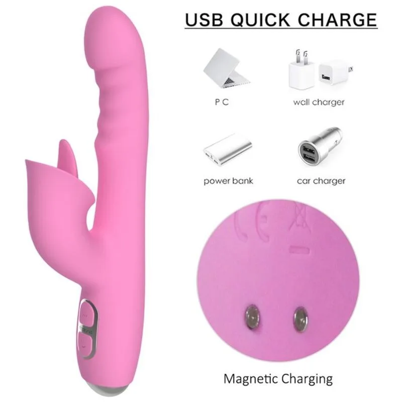 Nalone - T-May Vibrador Magic Stick Coelho - Rosa