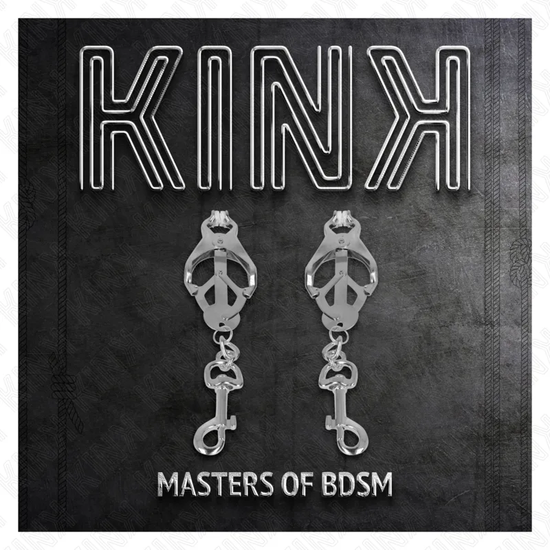 KINK - PINÇAS DE TREVO JAPONÊS COM GANCHOS PRATA