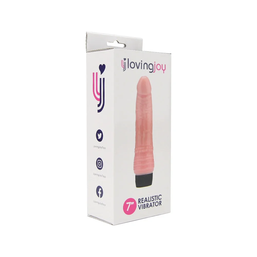 Loving Joy Vibrador Realista 7 Polegadas Baunilha