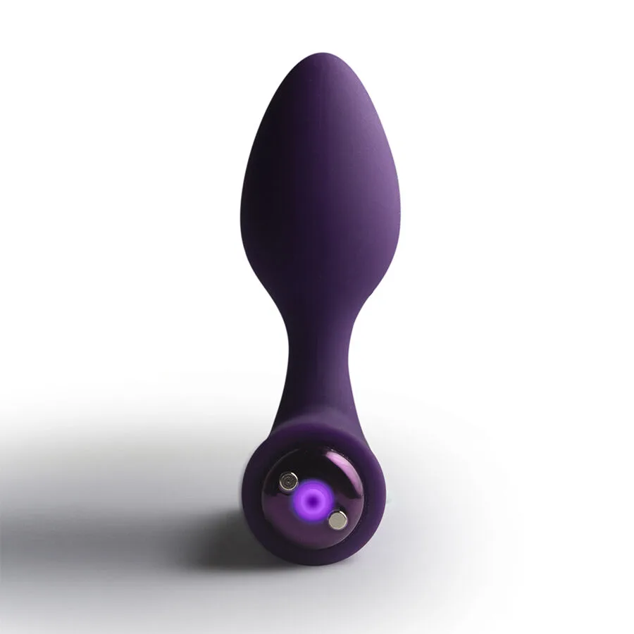 ROCKS-OFF - NOVA SOLARIS RECHARGEABLE SLIM & POWERFUL ANAL PLUG 16 FUNCTION PURPLE