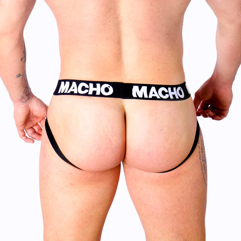MACHO - MX27GR JOCK COURO CINZA BEGE