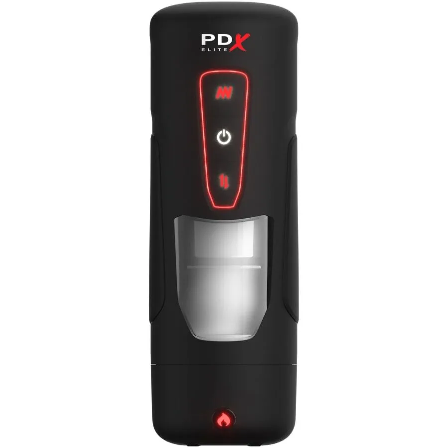 PDX ELITE - MASTURBADOR AUTOMÁTICO MILK ME HOTTER COM VIBRAÇÃO DE EFEITO DE CALOR E IMPULSÃO