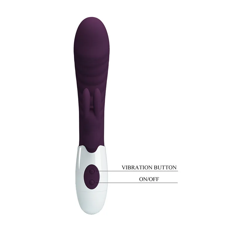 Pretty Love - Vibrador Coelho Naughty Bunny com 30 Funções - Roxo
