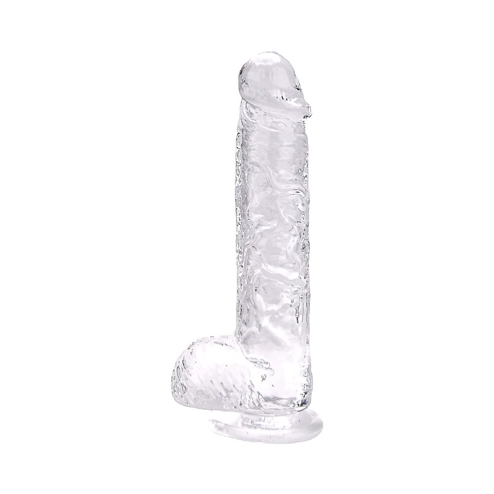Loving Joy Dildo 9 Polegadas com Testículos Transparente