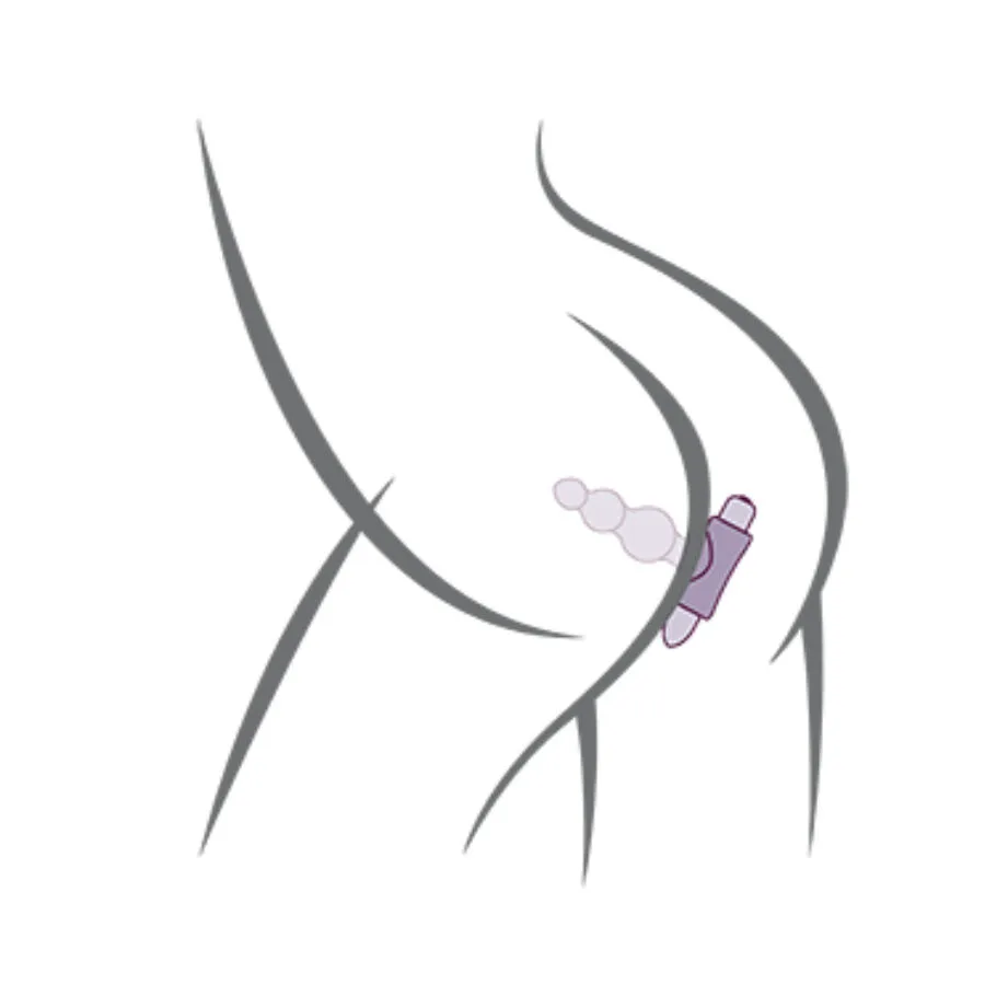 ROCKS-OFF - PETITE SENSATIONS BUBBLES PLUG ANAL VIBRADOR PRETO