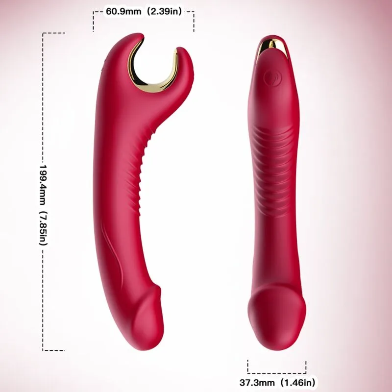 Armony - Prince Dildo Vibrador e Rotator Vermelho