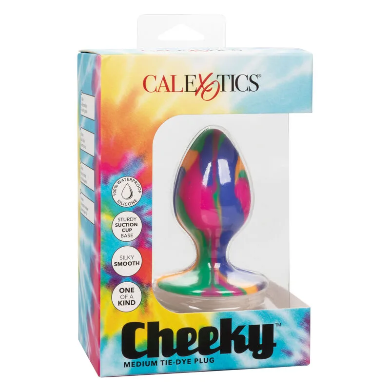 CALEXOTICS - CHEEKY MÉDIO TIE-DYE PLUG ANAL